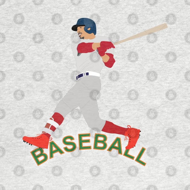 Baseball player in action by GiCapgraphics